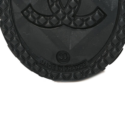 Chanel Caoutchouk CC High Boots 38 Black 6 of 8