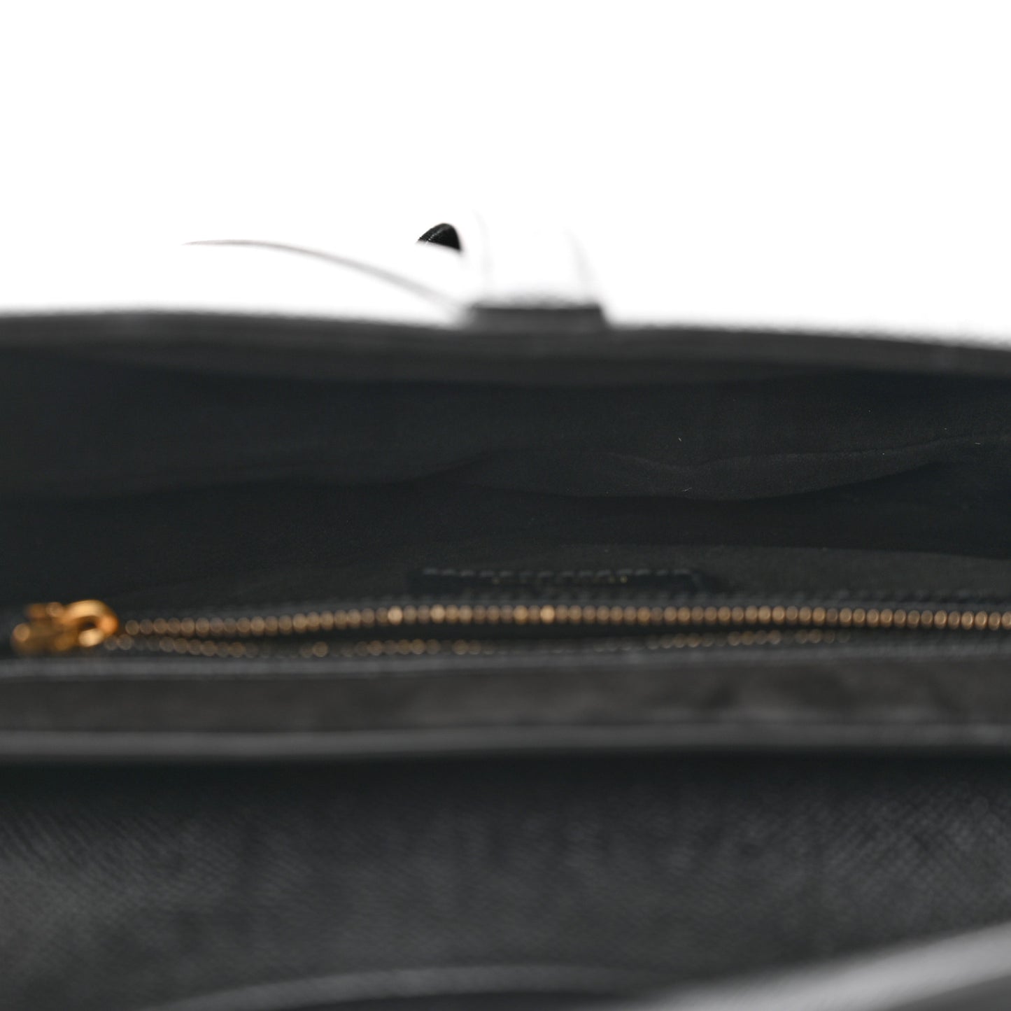 Grained Calfskin Saddle Bag With Strap Black