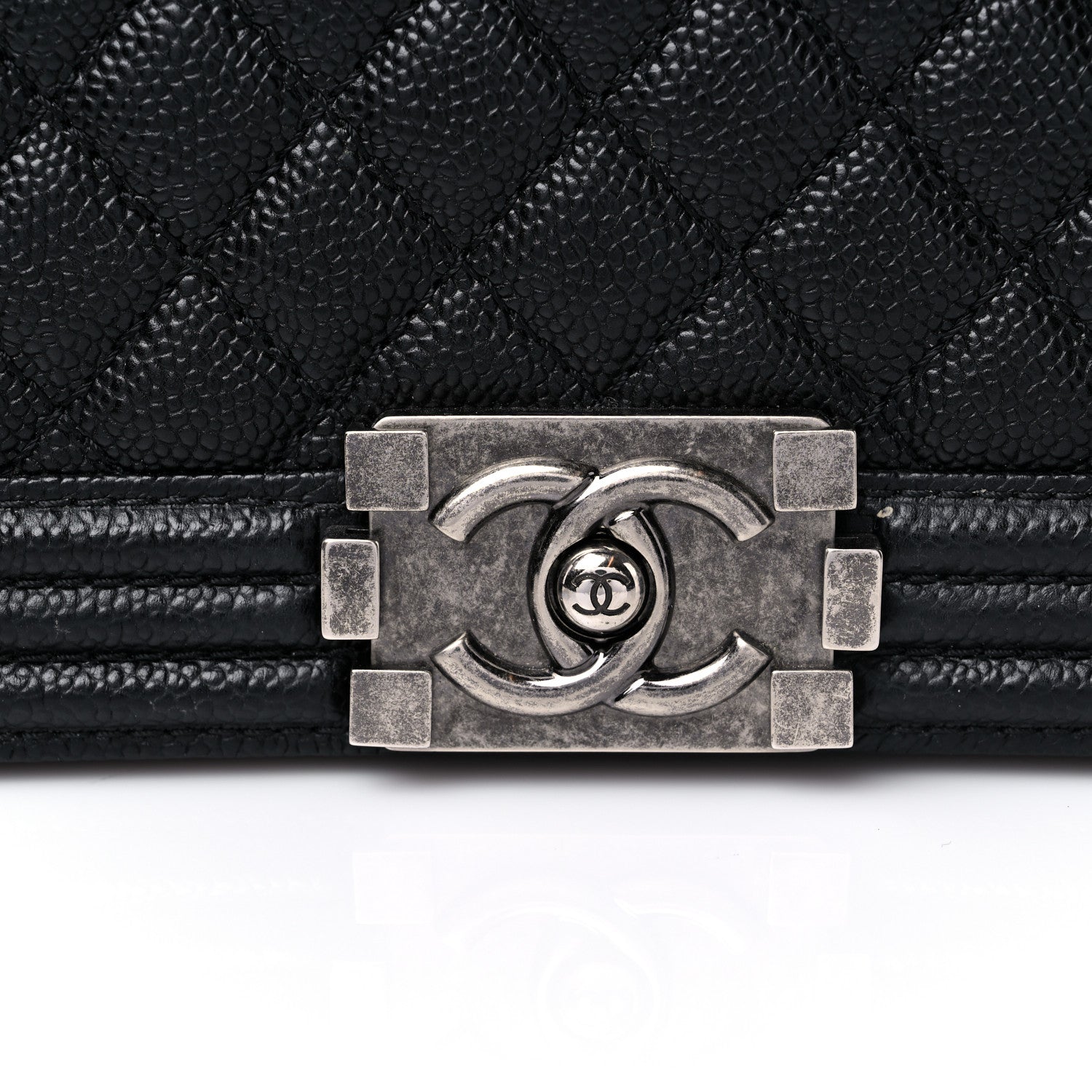 Chanel Caviar Quilted Medium Boy Flap Black 10 of 12