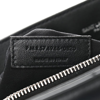 Saint Laurent Calfskin Y Quilted Monogram Medium Loulou Chain Satchel Black 8 of 9