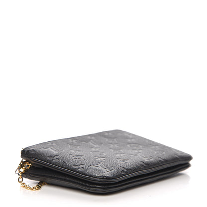 Louis Vuitton Empreinte Double Zip Pochette Black 3 of 11
