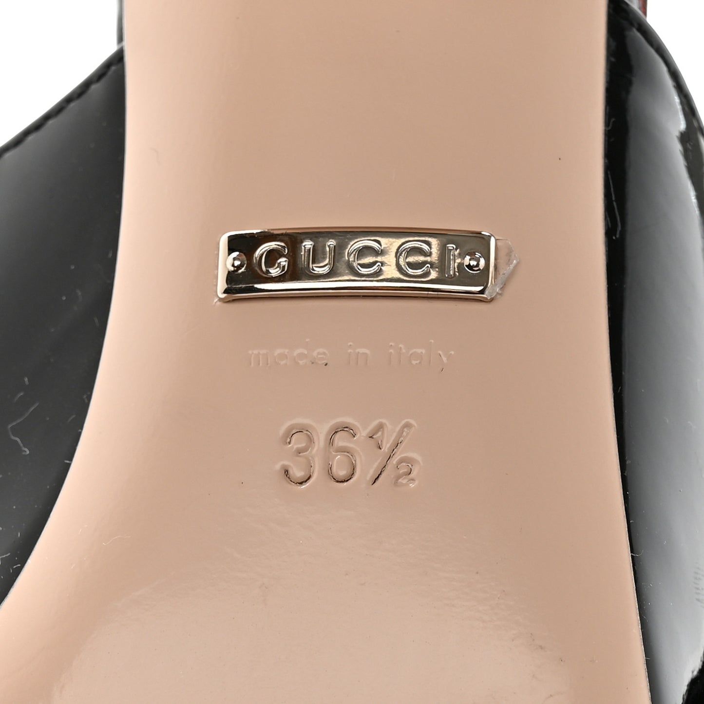 Patent Lexi Horsebit Mules 36.5 Black