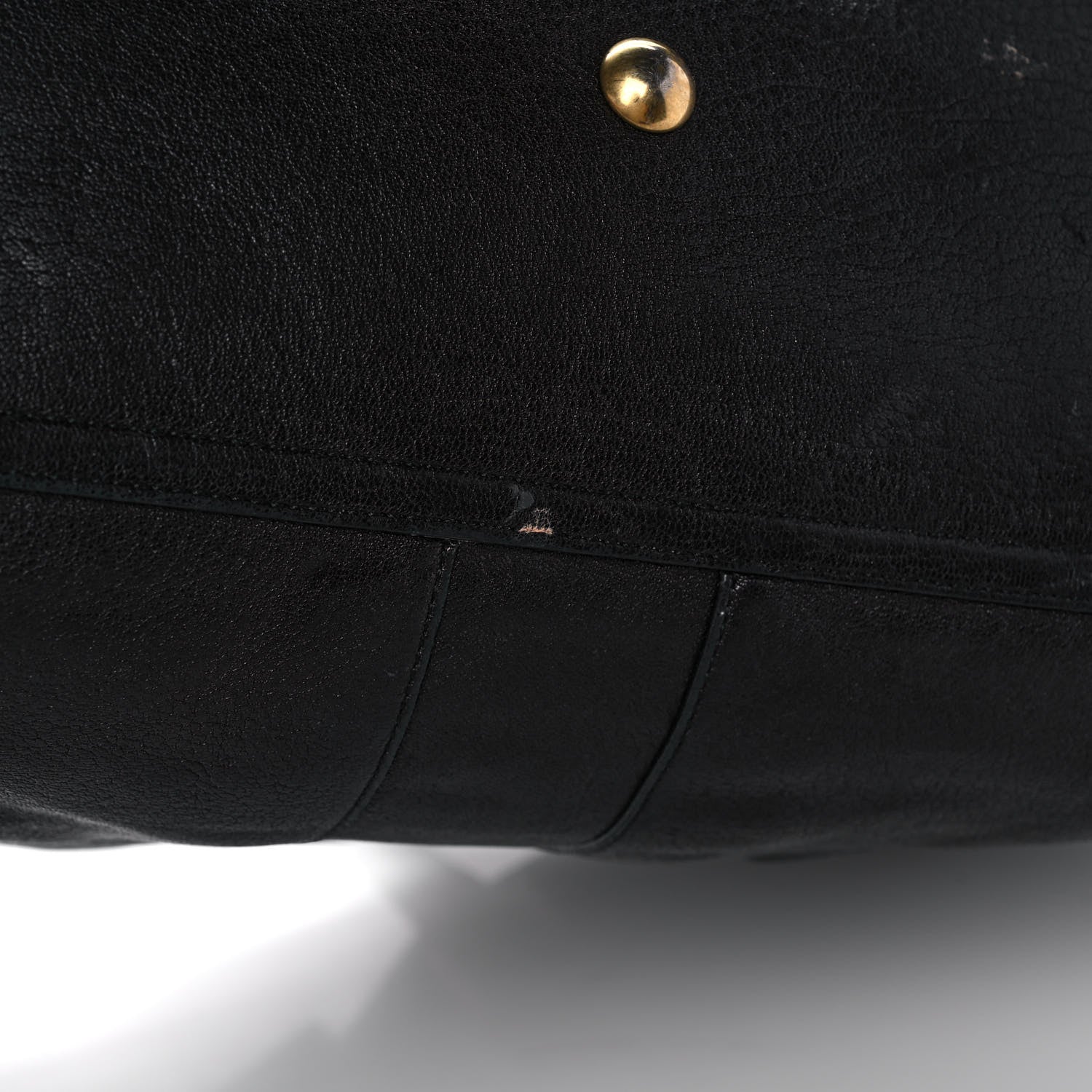Saint Laurent Sheepskin Medium Cabas ChYc Black 10 of 12