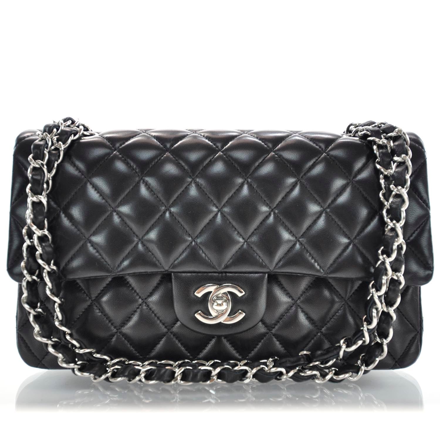 Chanel Lambskin Medium Double Flap Black 1 of 11