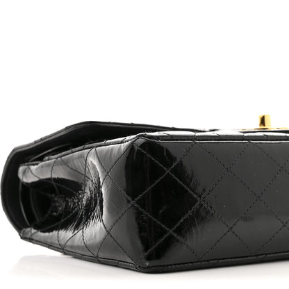 Chanel Patent Quilted Medium Double Flap Black 10 of 12