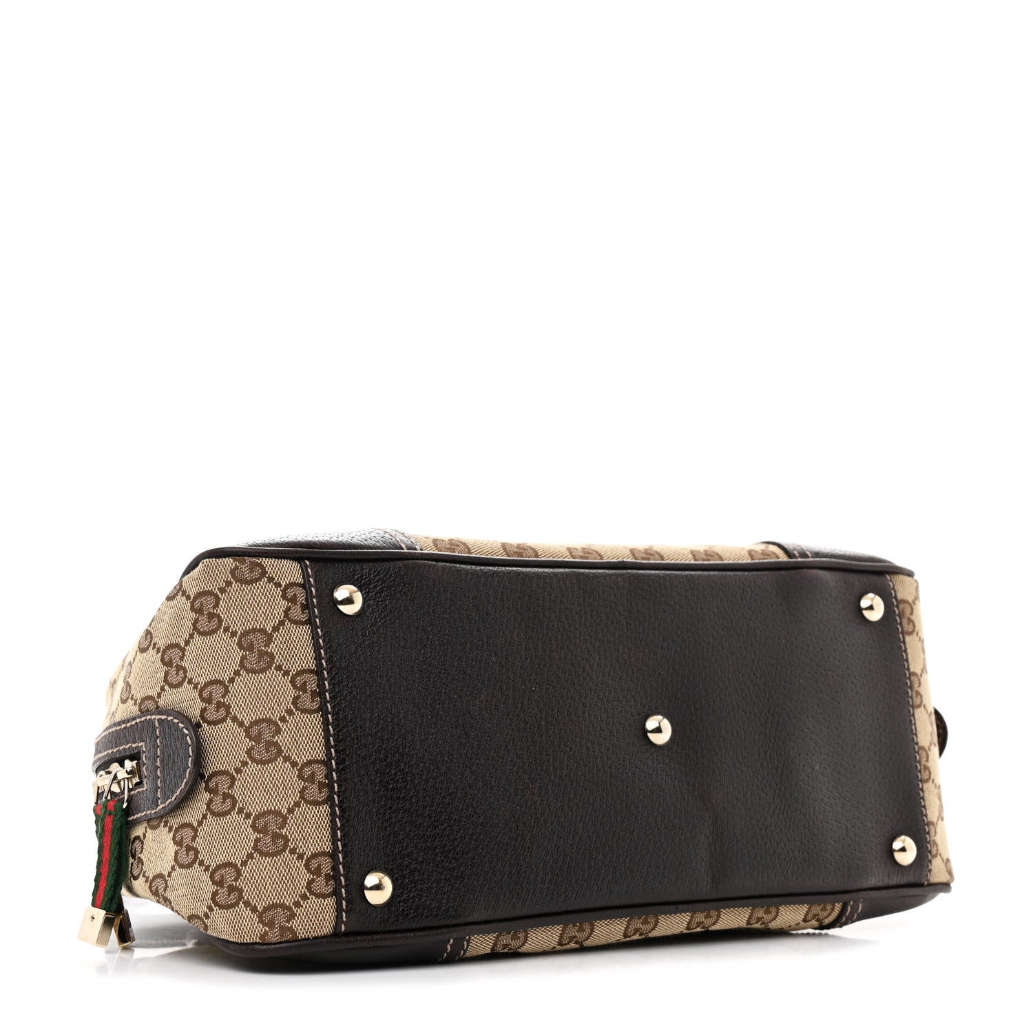 Gucci Monogram Small Princy Satchel Dark Brown 4 of 11
