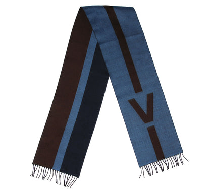 Louis Vuitton Wool Cashmere Historique Scarf Blue 1 of 4