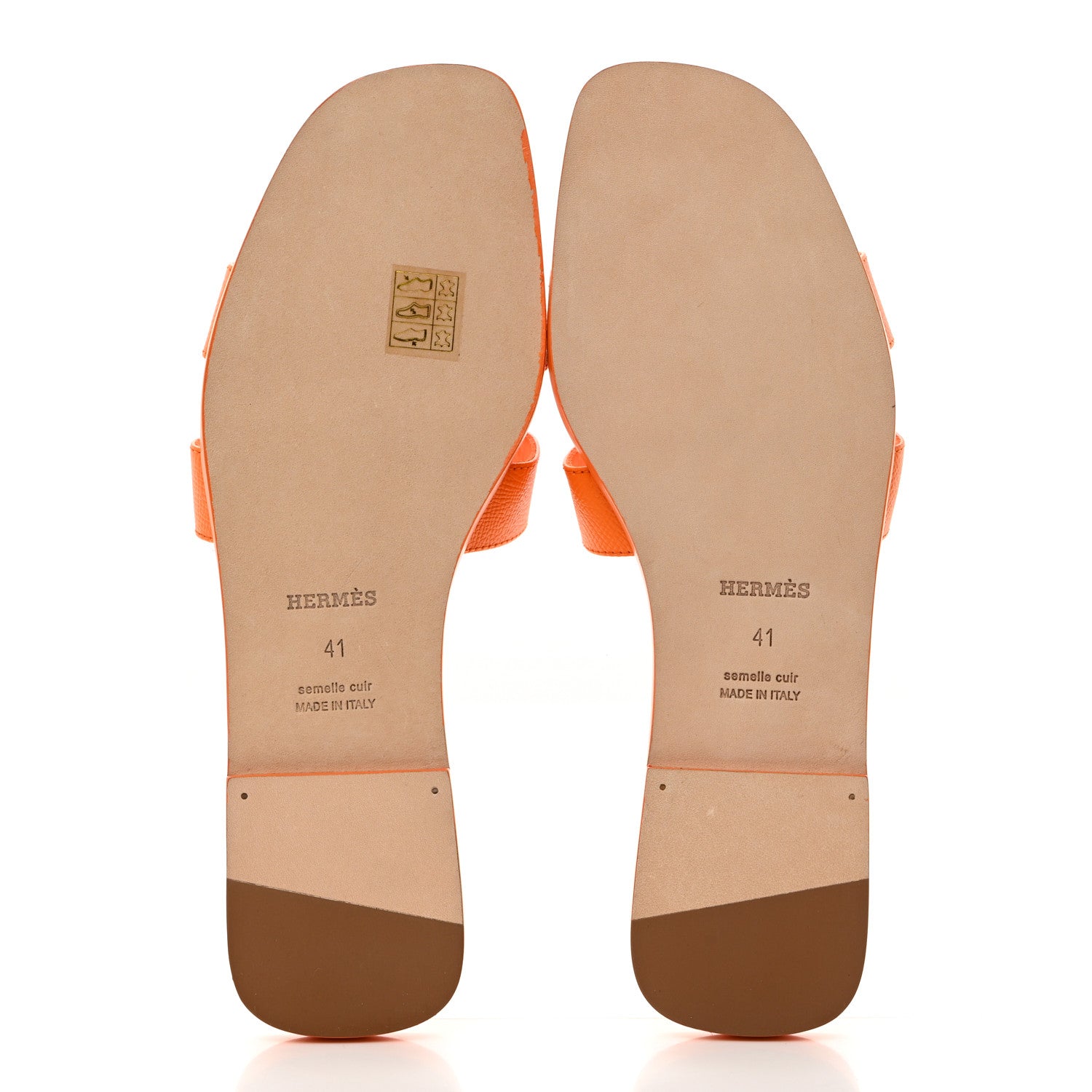 Hermes Epsom Oran Sandals 41 Orange Sunset 5 of 9