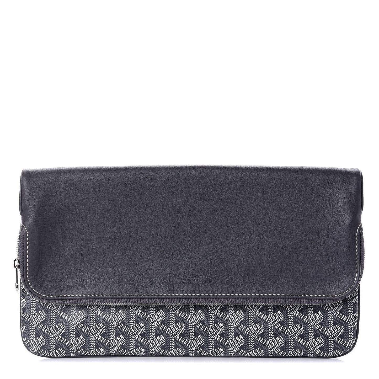 Goyardine Sainte Marie Soft Clutch Grey