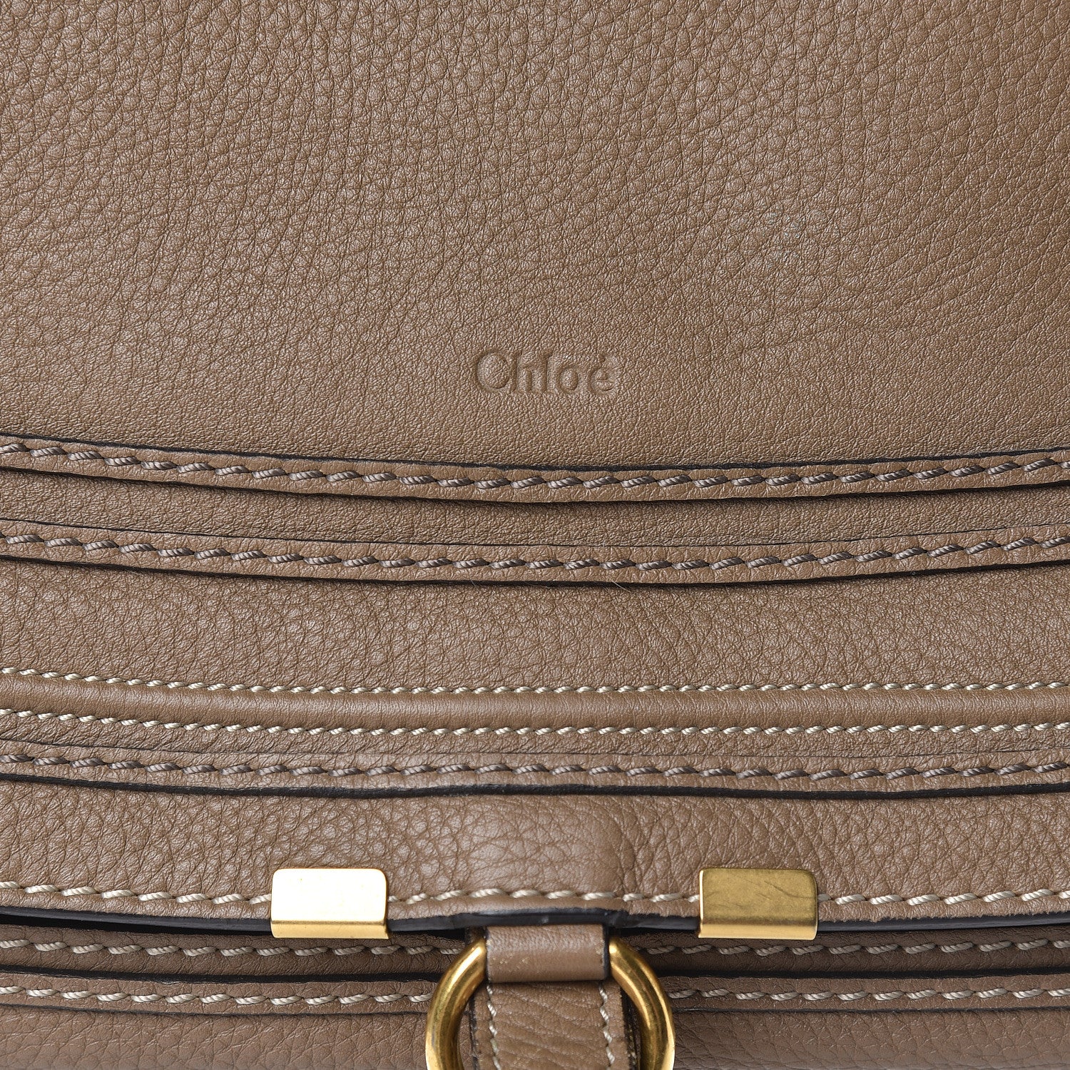 Chloe Calfskin Large Marcie Satchel Nut 19 of 19