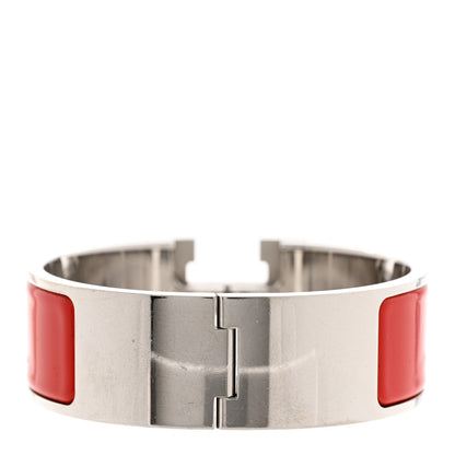 Hermes Enamel Wide Clic Clac H Bracelet GM Rouge Vif 3 of 6