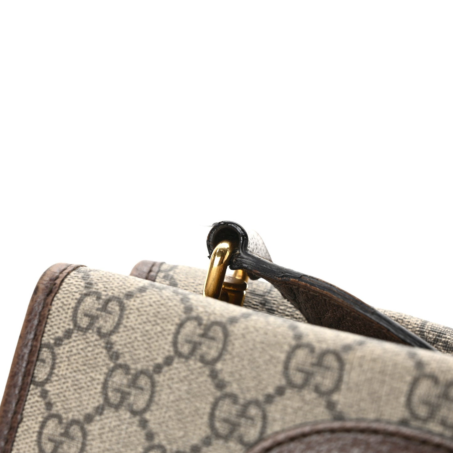 GG Supreme Monogram Web Small Neo Vintage Double Flap Messenger Bag Beige New Acero