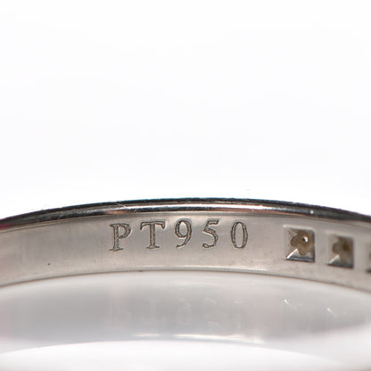 Tiffany Platinum Diamond Half Circle Wedding Band Ring 49 4.75 5 of 7