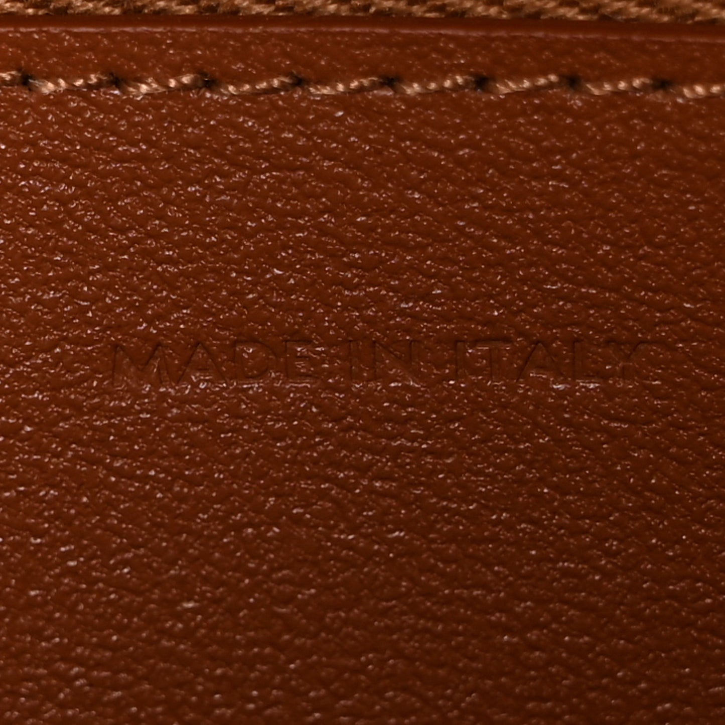 Natural Calfskin Triomphe Lunch Box Tan