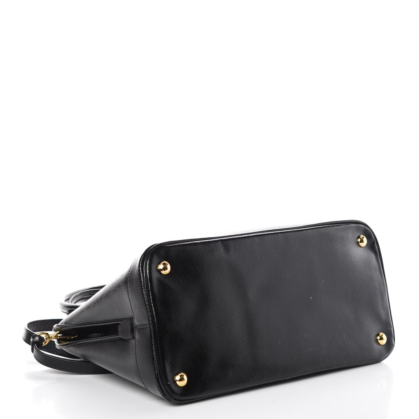 Saffiano Vernice Open Promenade Tote Black