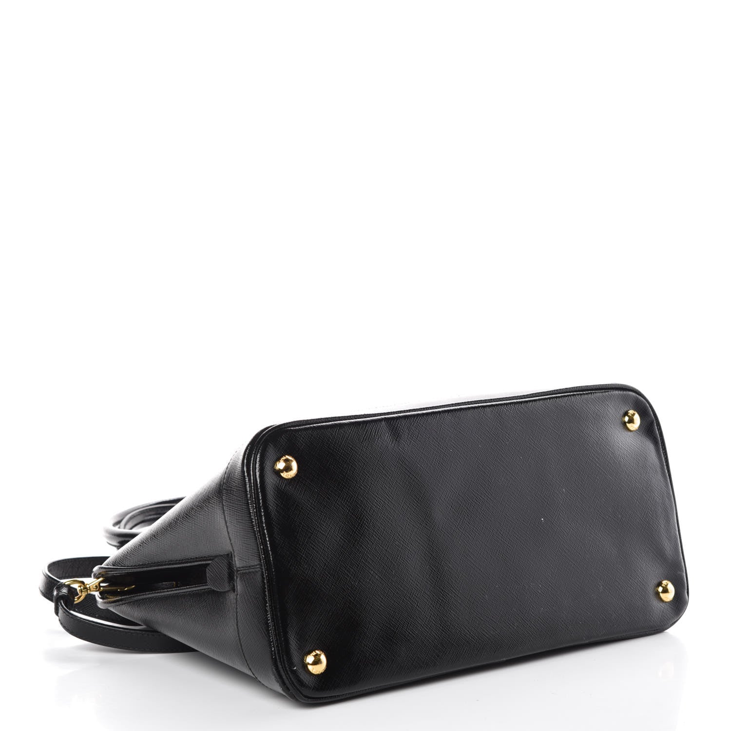 Prada Saffiano Vernice Open Promenade Tote Black 4 of 8