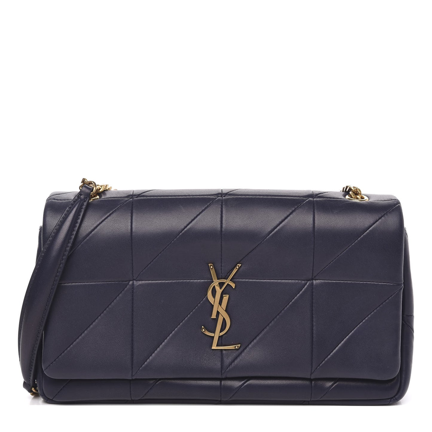Lambskin Patchwork Monogram Medium Jamie Dark Notte