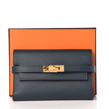 Hermes Epsom Medium Kelly Wallet Vert Cypress 8 of 8