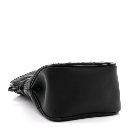 Gucci Sakai Be Green Calfskin Diagonal Stitched Mini Blondie Bucket Bag Black 4 of 10