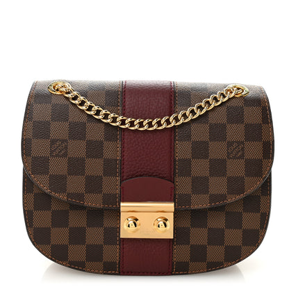 Louis Vuitton Damier Ebene Cuir Taurillon Wight Bordeaux 1 of 9