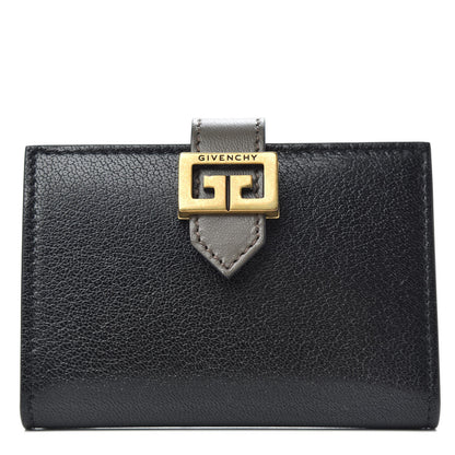 Givenchy Sugar Goatskin GV3 Wallet Black Grey 1 of 7