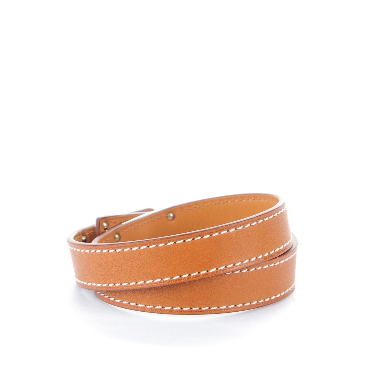 Barenia Kelly Double Tour Bracelet S Fauve