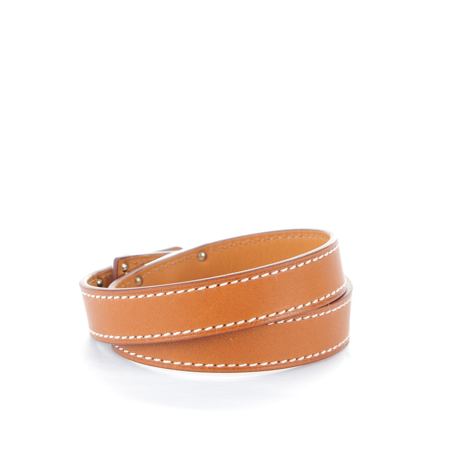 Hermes Barenia Kelly Double Tour Bracelet S Fauve 3 of 5