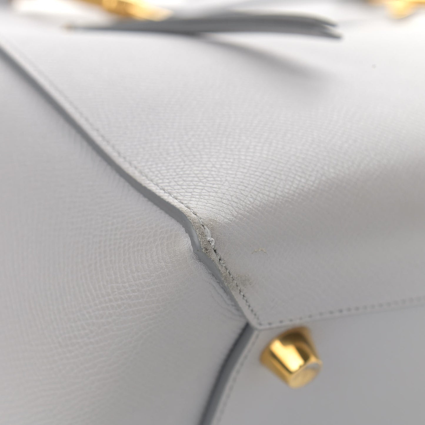 Grained Calfskin Micro Belt Bag Cloud