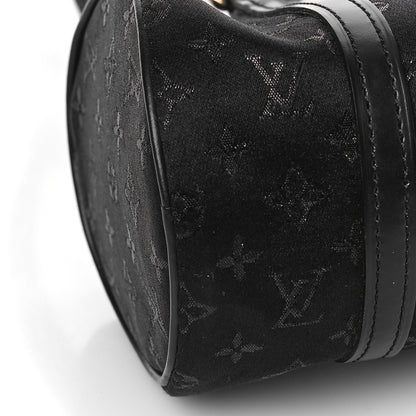 Louis Vuitton Satin Monogram Mini Papillon Black 7 of 8