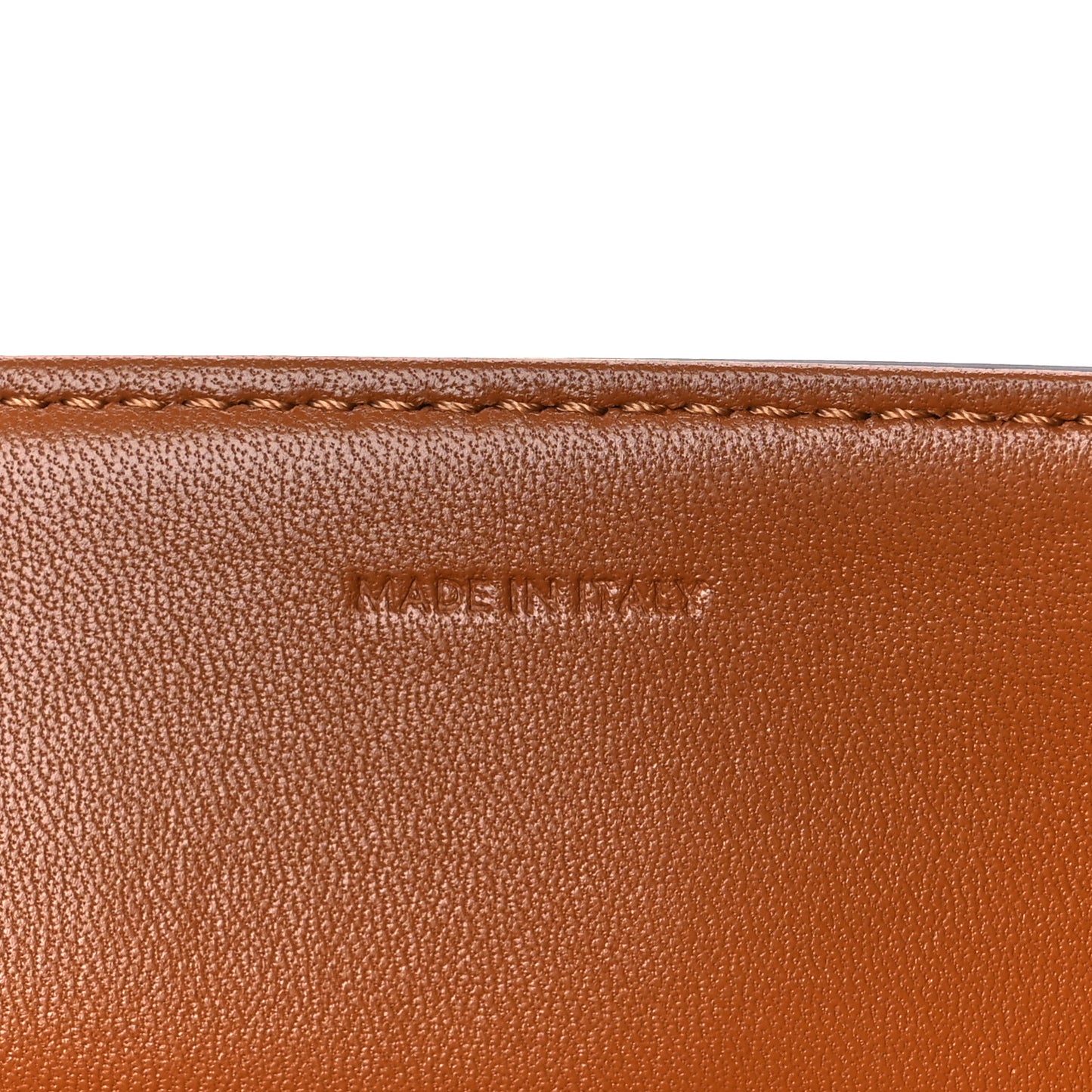 Textile Natural Calfskin Large Triomphe Tan White