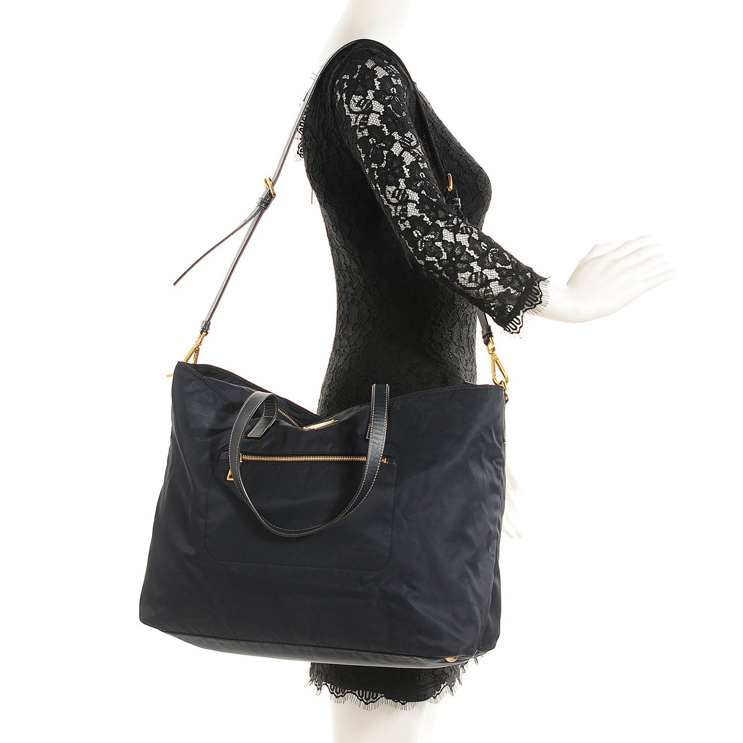 Prada Nylon Vela Tote Baltico 2 of 10