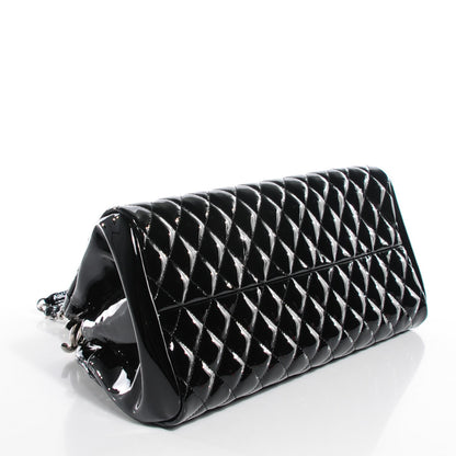 Chanel Patent Quilted Medium Just Mademoiselle Black 4 of 7