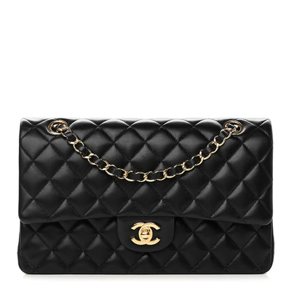 Chanel Lambskin Quilted Medium Double Flap Black 1 of 13