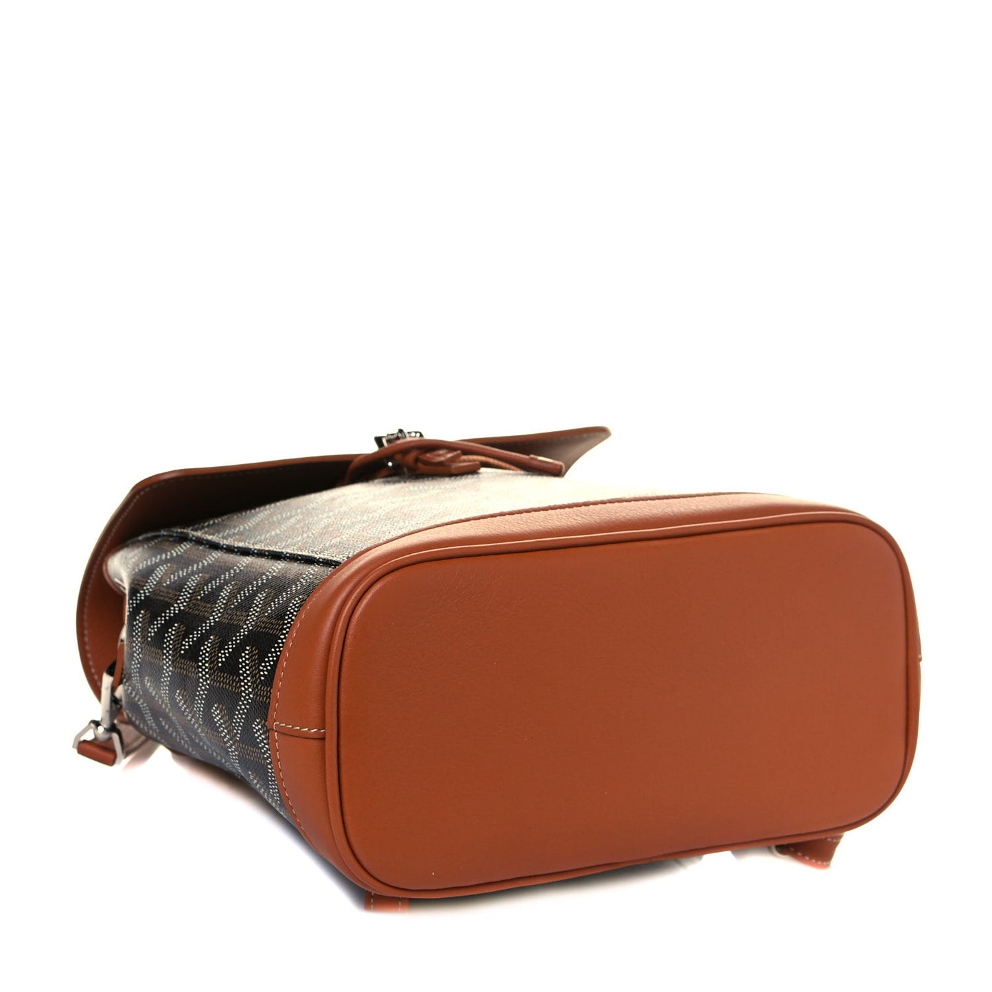 Goyardine Calfskin Mini Alpin Backpack Black Gold