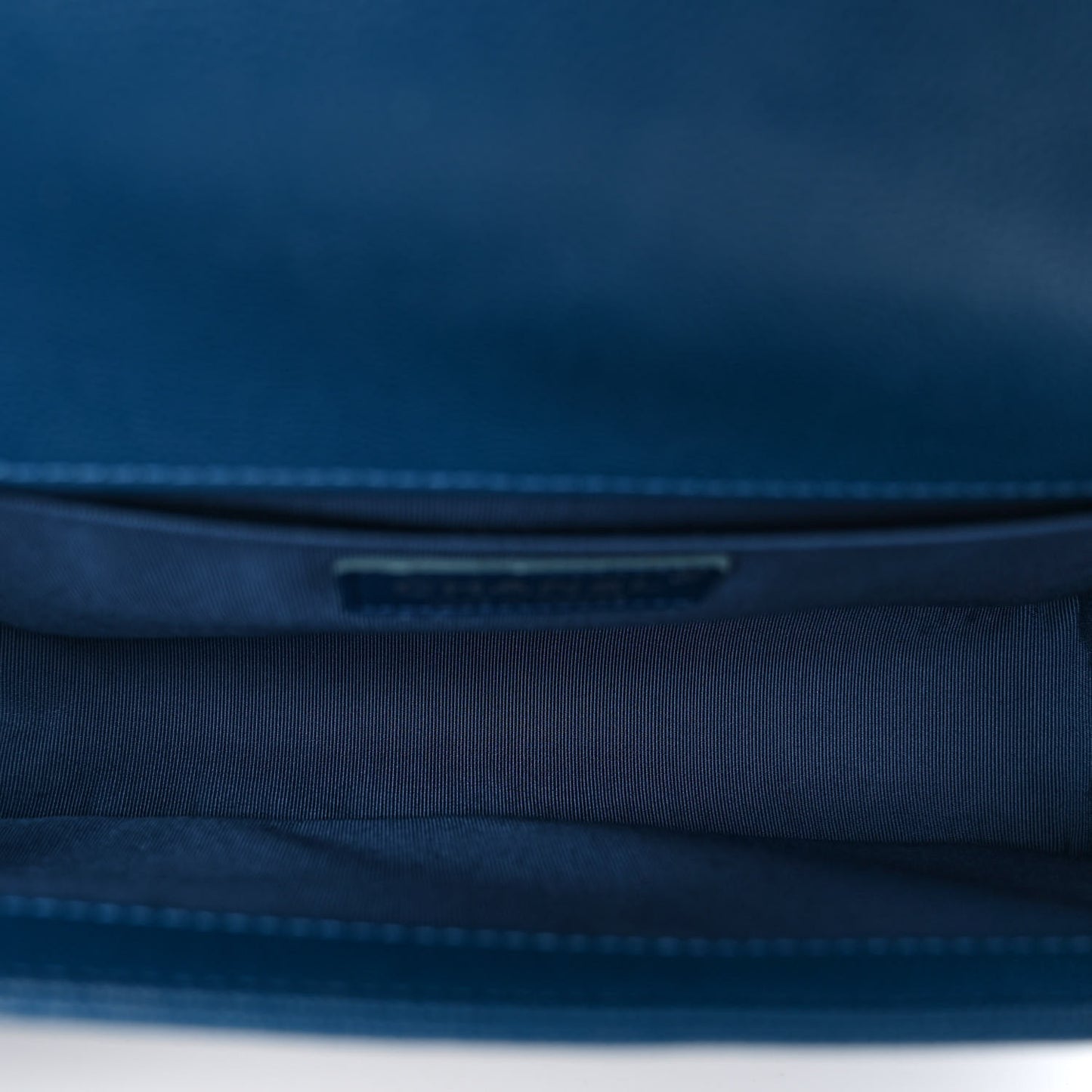 Caviar Quilted Medium Boy Flap Blue