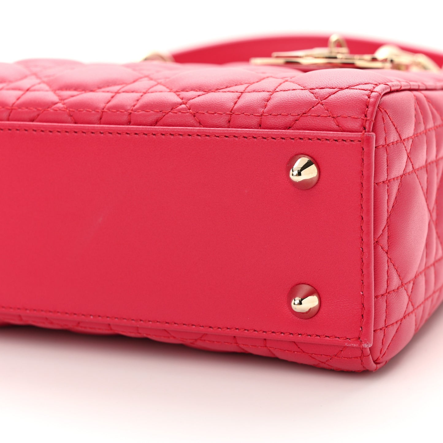 Lambskin Cannage Dioramour Small My ABCDior Lady Dior Fraise