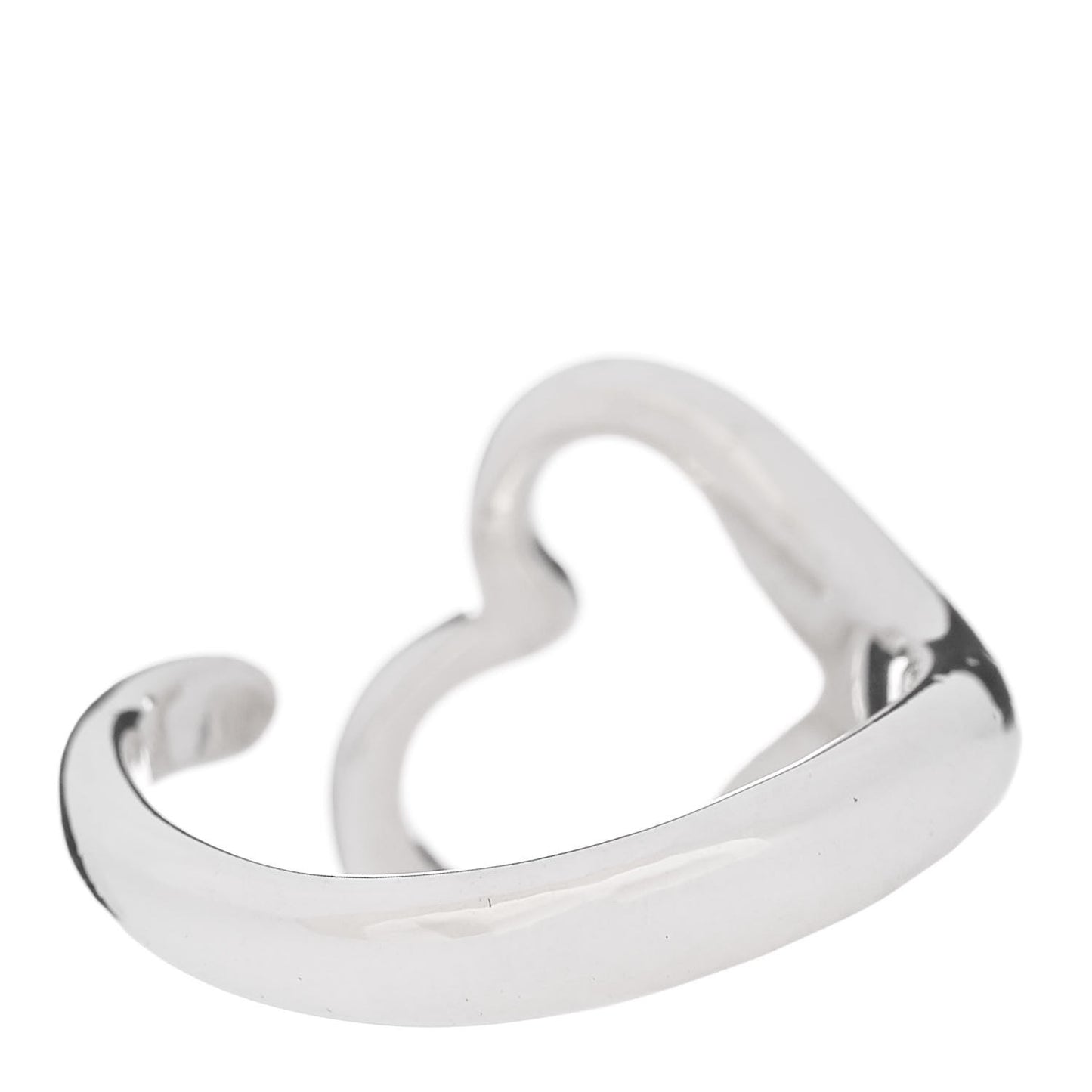 Sterling Silver Elsa Peretti Open Heart Ring 52 6