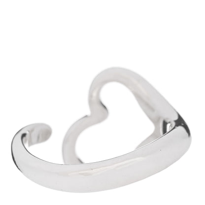 Tiffany Sterling Silver Elsa Peretti Open Heart Ring 52 6 3 of 5