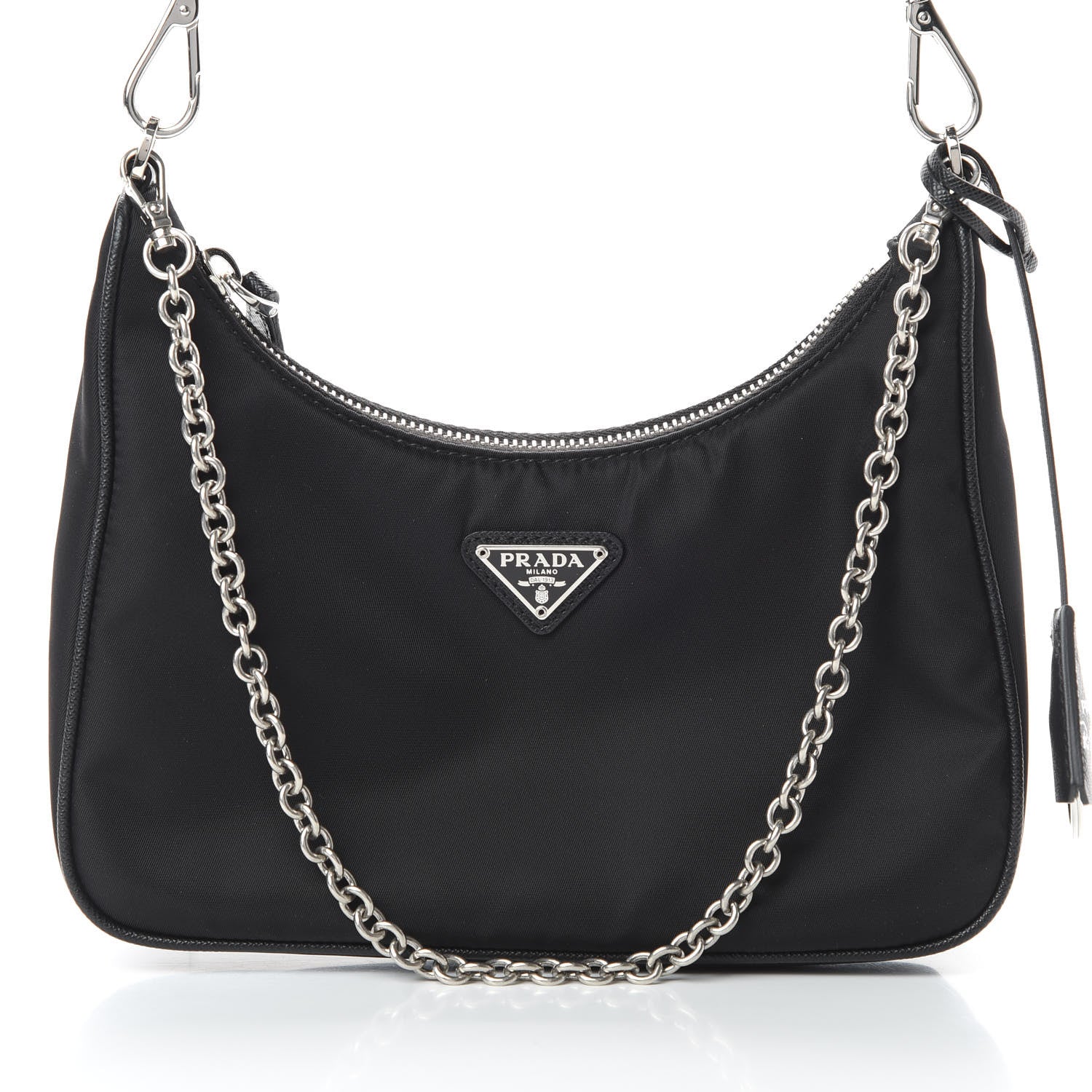 Prada Nylon Re-Edition 2005 Shoulder Bag Black 8 of 10