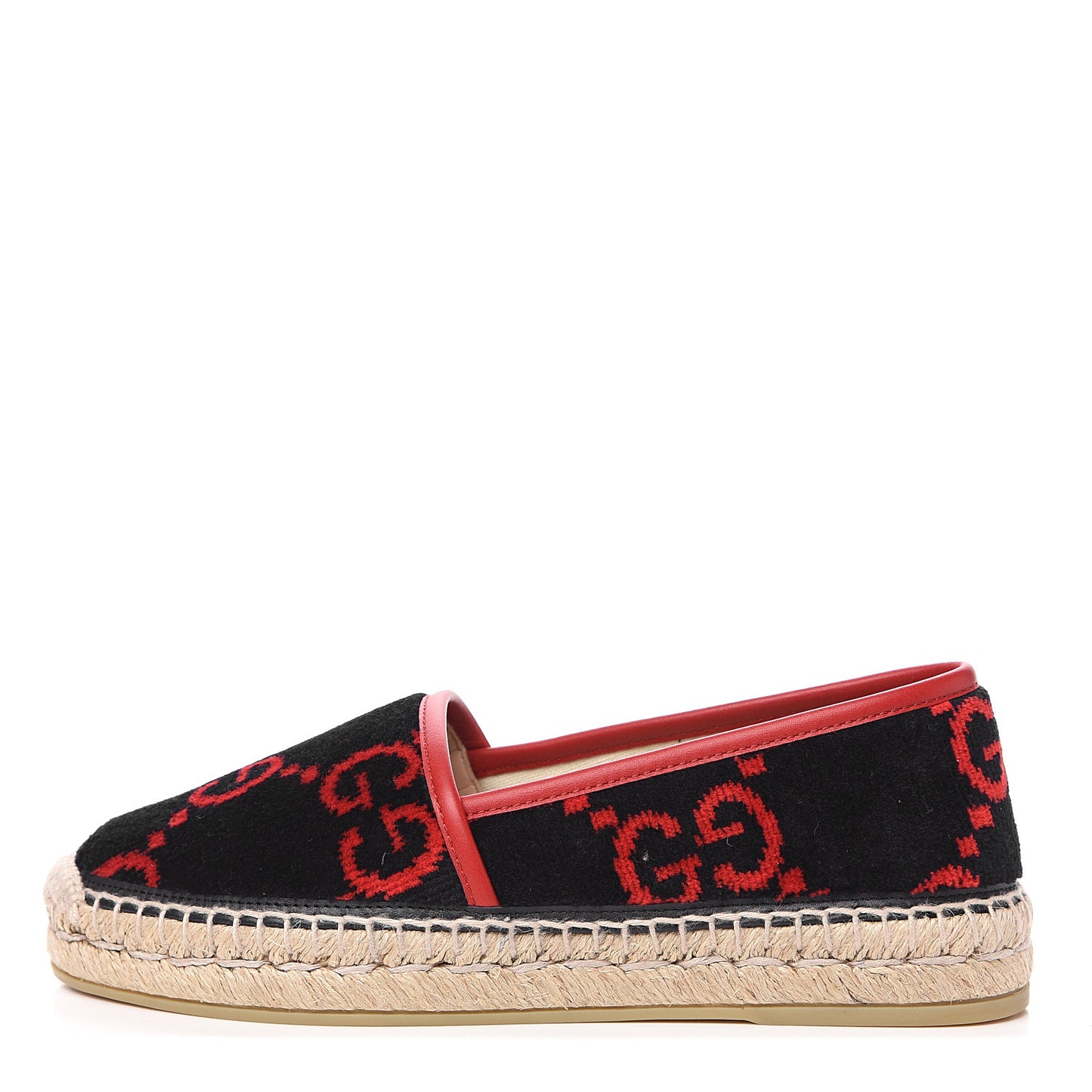 Terry Cloth GG Monogram Espadrilles 35 Blue Red