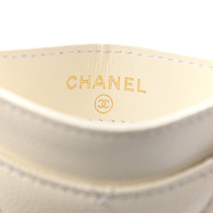 Chanel Caviar Quilted Card Holder White 6 of 7