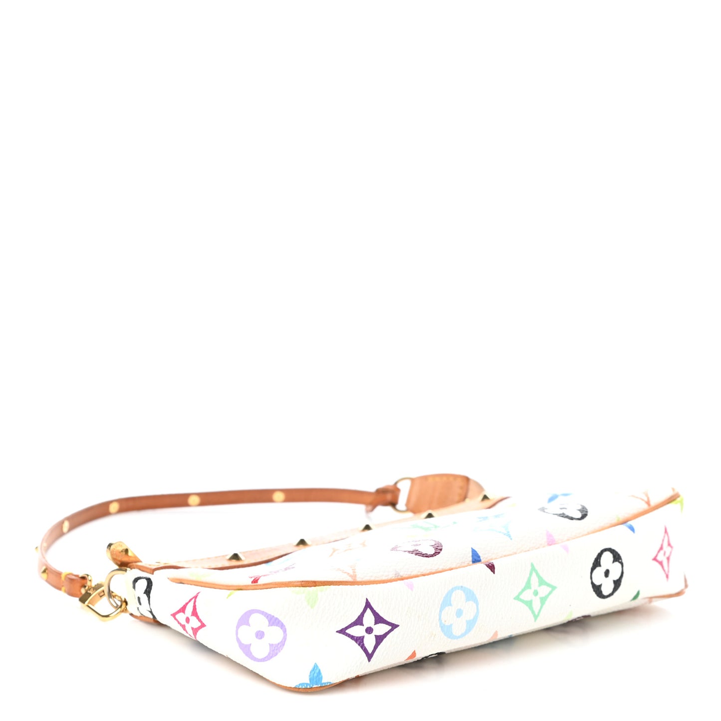 Monogram Multicolor Pochette Accessories White