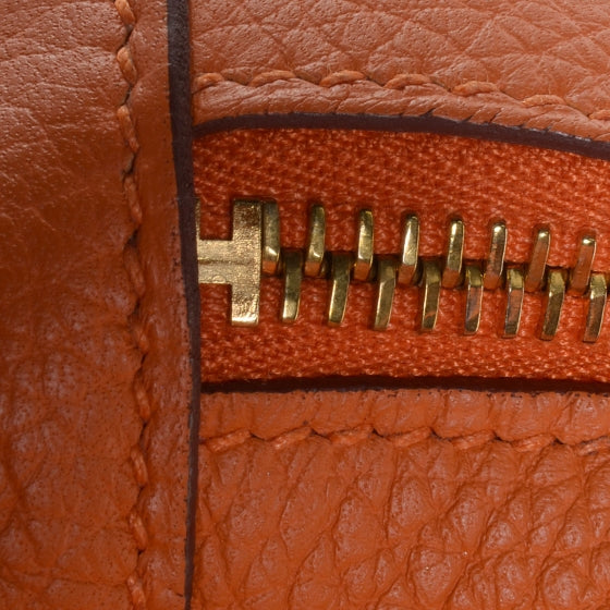 Hermes Taurillon Clemence Lindy 34 Orange 11 of 18