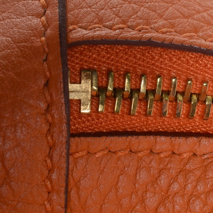 Hermes Taurillon Clemence Lindy 34 Orange 11 of 18