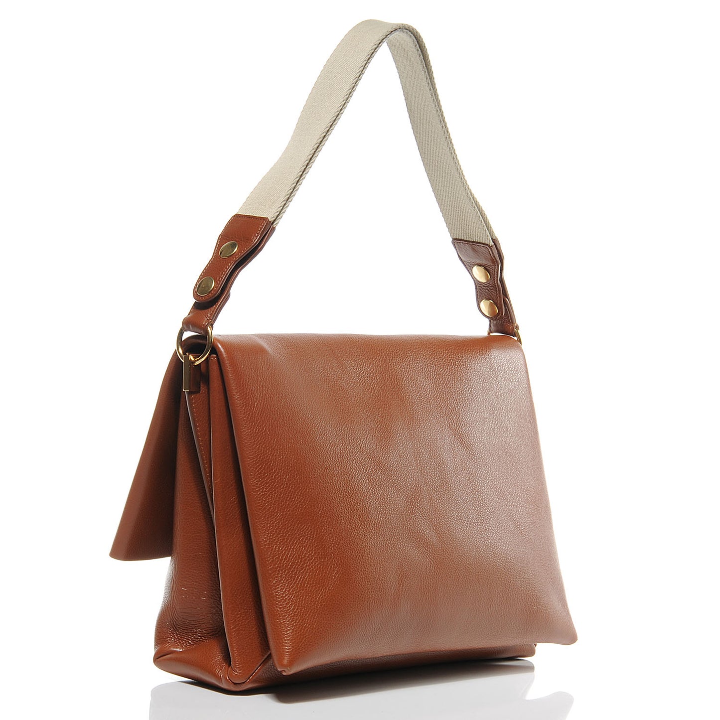 Calfskin Blade Flap Caramel