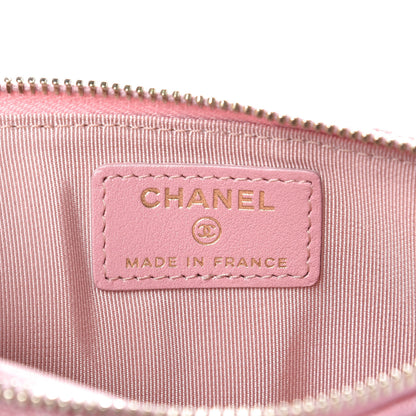 Chanel Iridescent Caviar Quilted Classic iPhone Pouch Rose Pink 6 of 9