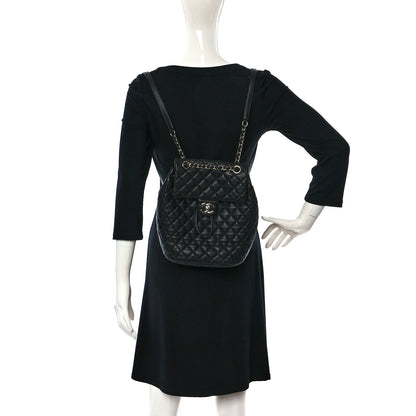 Chanel Calfskin Quilted Small Urban Spirit Backpack Black 2 of 9