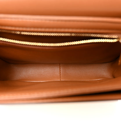 Celine Textile Natural Calfskin Teen Triomphe White Tan 5 of 10