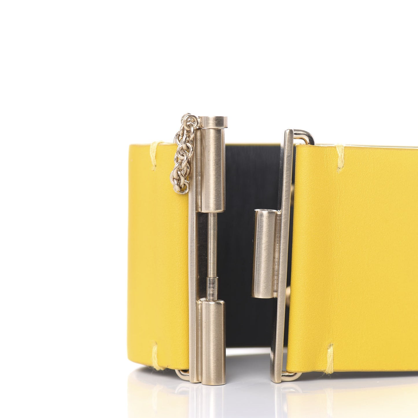 Calfskin CC Wide Cuff M Yellow