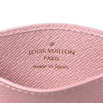 Louis Vuitton Damier Azur Daily Card Holder Rose Ballerine 6 of 7